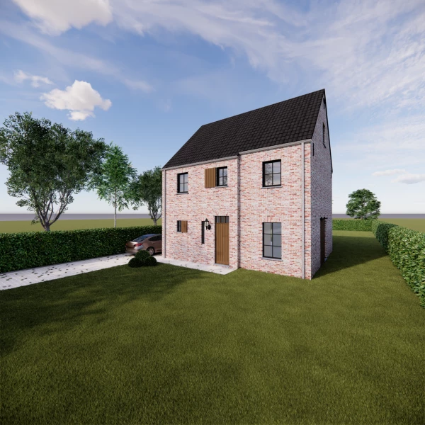 nieuwbouwwoning in landelijke stijl in centrum Sint-Lenaarts te koop